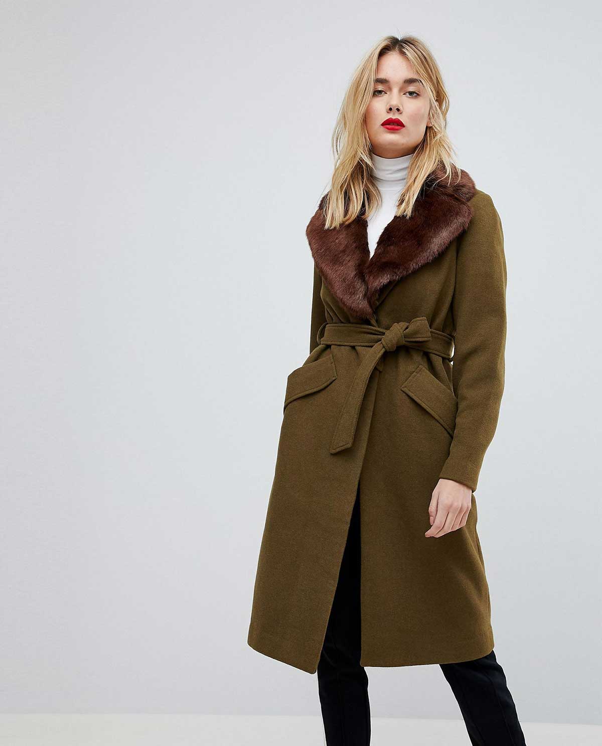 WİTALY WOMEN TRENCH COAT BROWN  